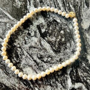 Crystal Made Pearl Necklace